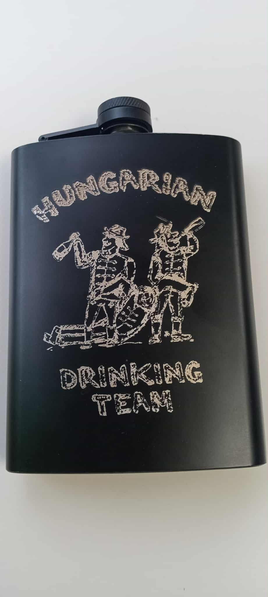 Magyar ivócsapat 6 oz-os laposüveg