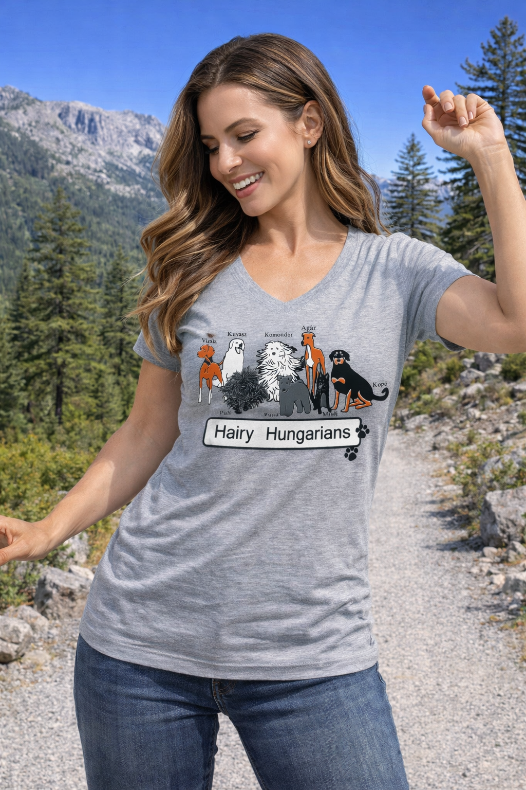 Hairy Hungarians V-neck