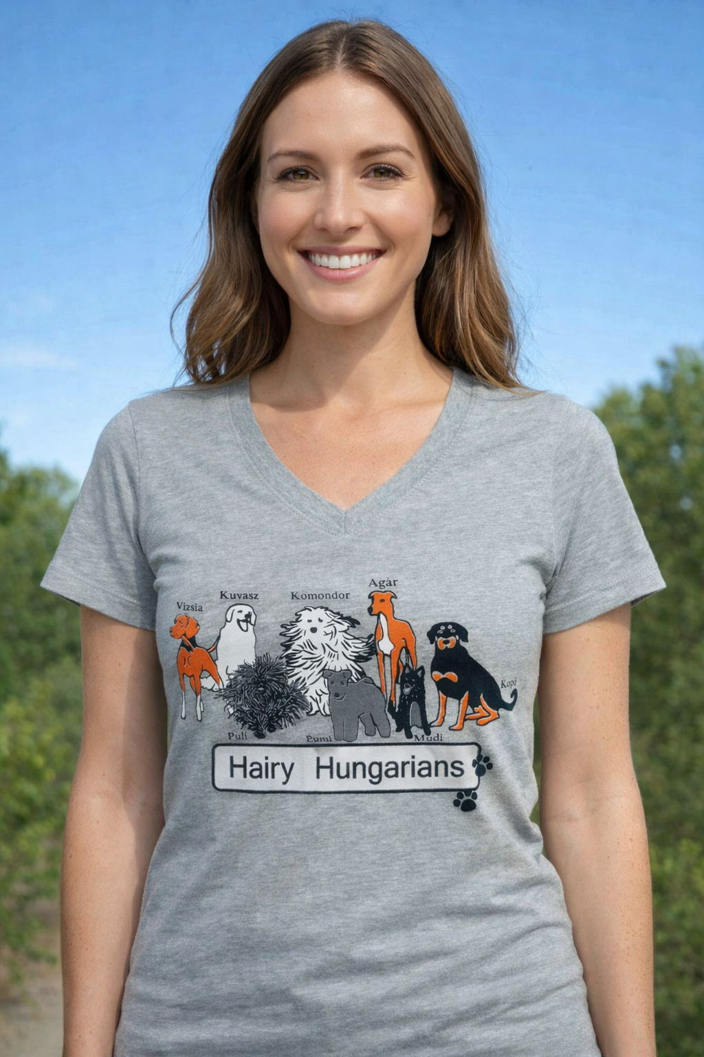 Hairy Hungarians V-neck