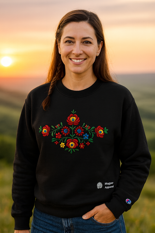 Ebroidered Matyo Sweatshirt Black