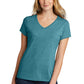 Turquoise V-neck tee garment reference