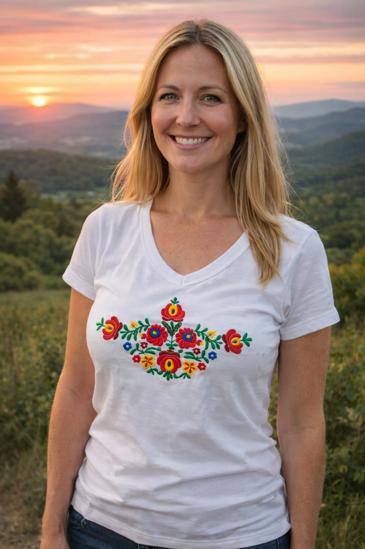 Embroidered Matyo Tee