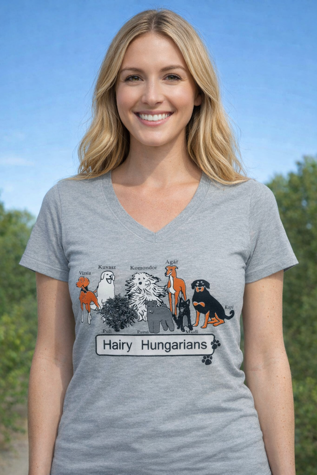 Hairy Hungarians V-neck