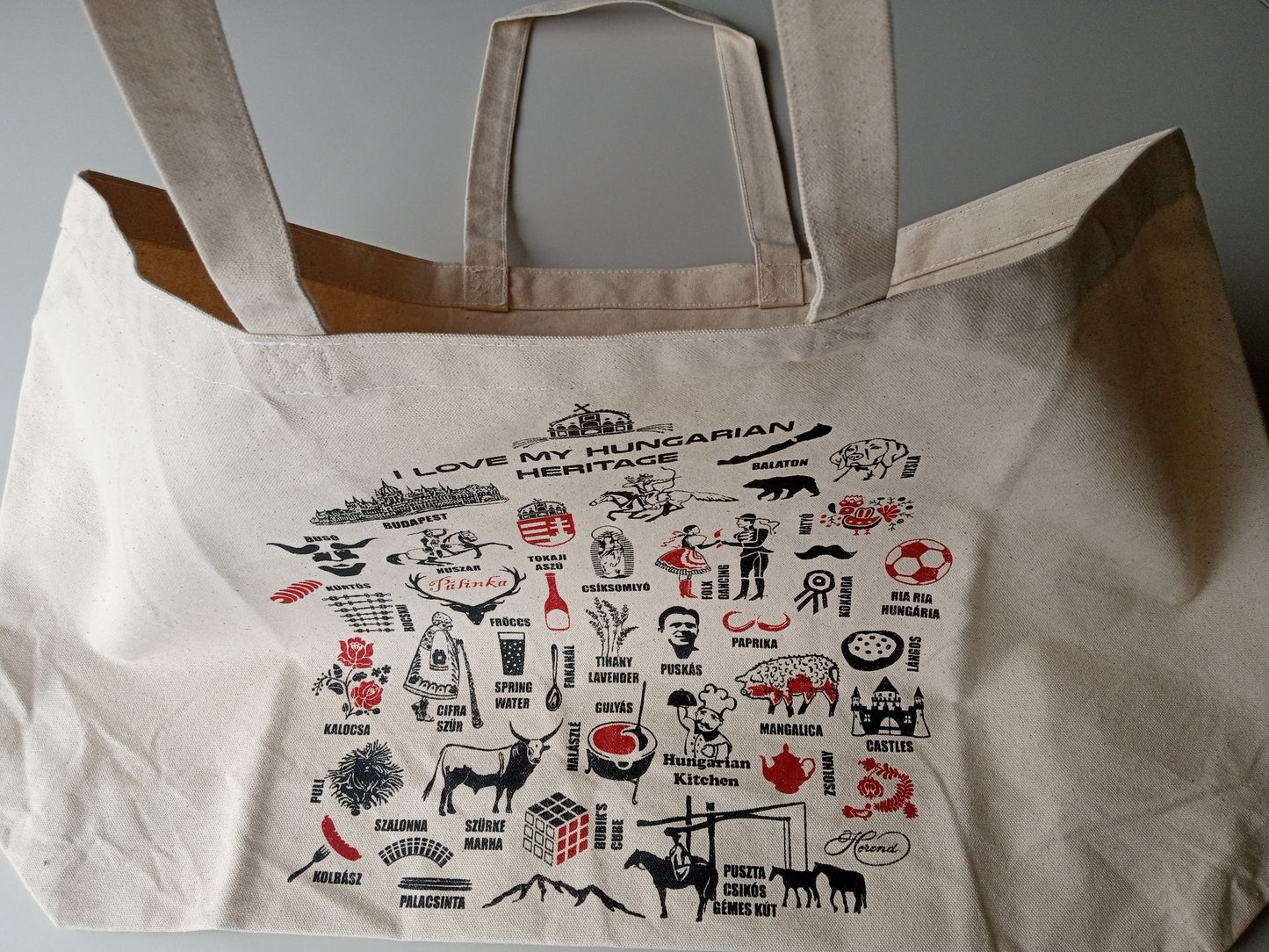 Hungarian Heritage Canvas Bag