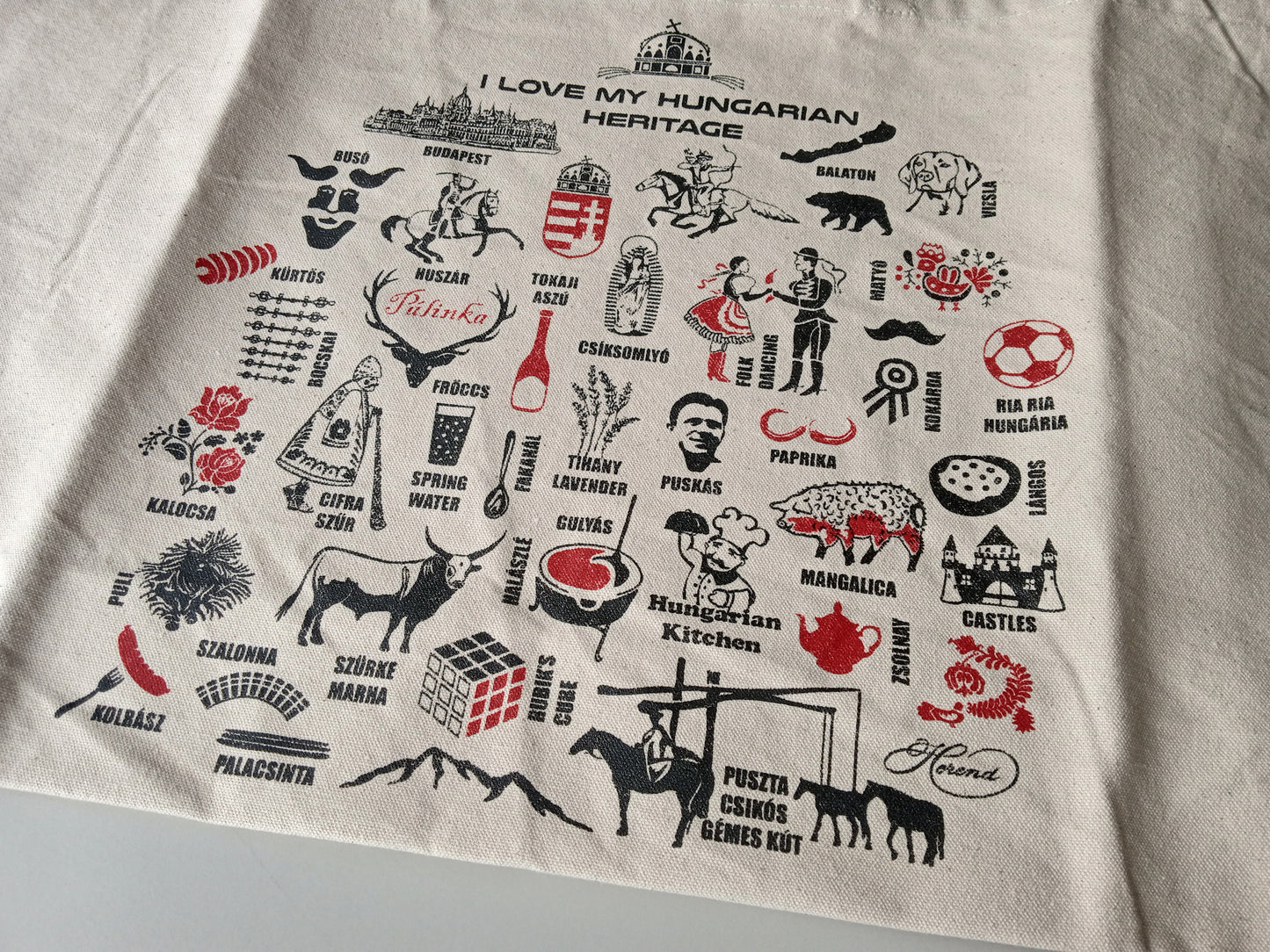 Hungarian Heritage Canvas Bag