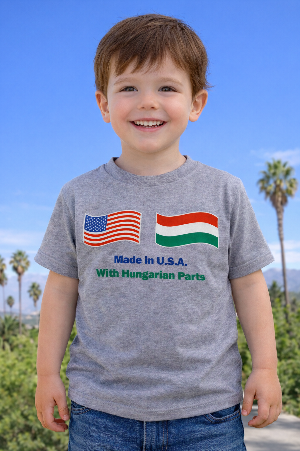 Made in USA w Hungarian Parts tee