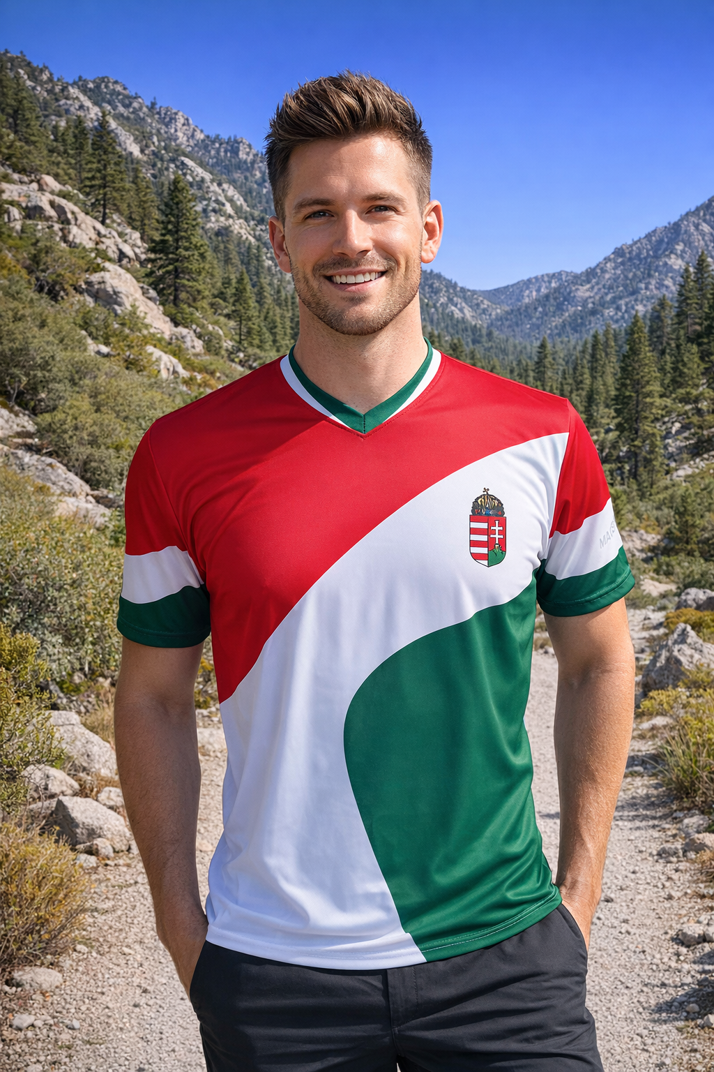 Hungary Sport Fan Jersey (in stock)